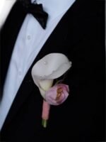 White Calla Lily Boutonniere