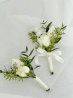 White Rose Boutonniere