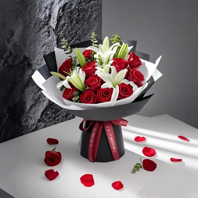 Romance  lilies & roses