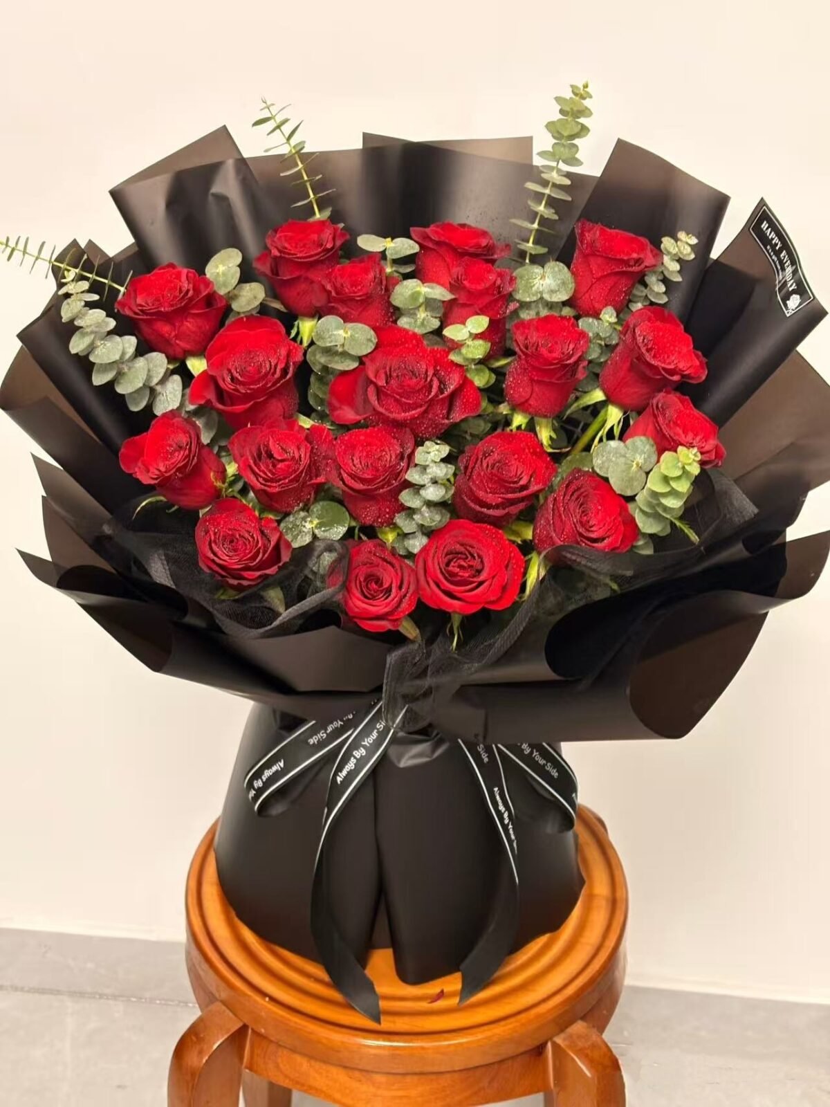 Blushing Grace Red Roses