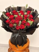 Blushing Grace Red Roses