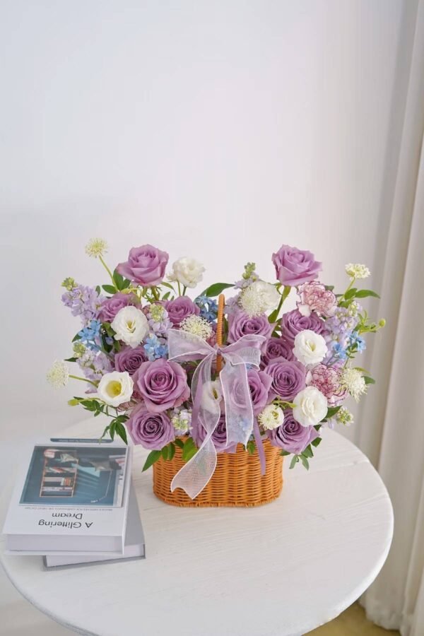 Purple Crush Flower Basket